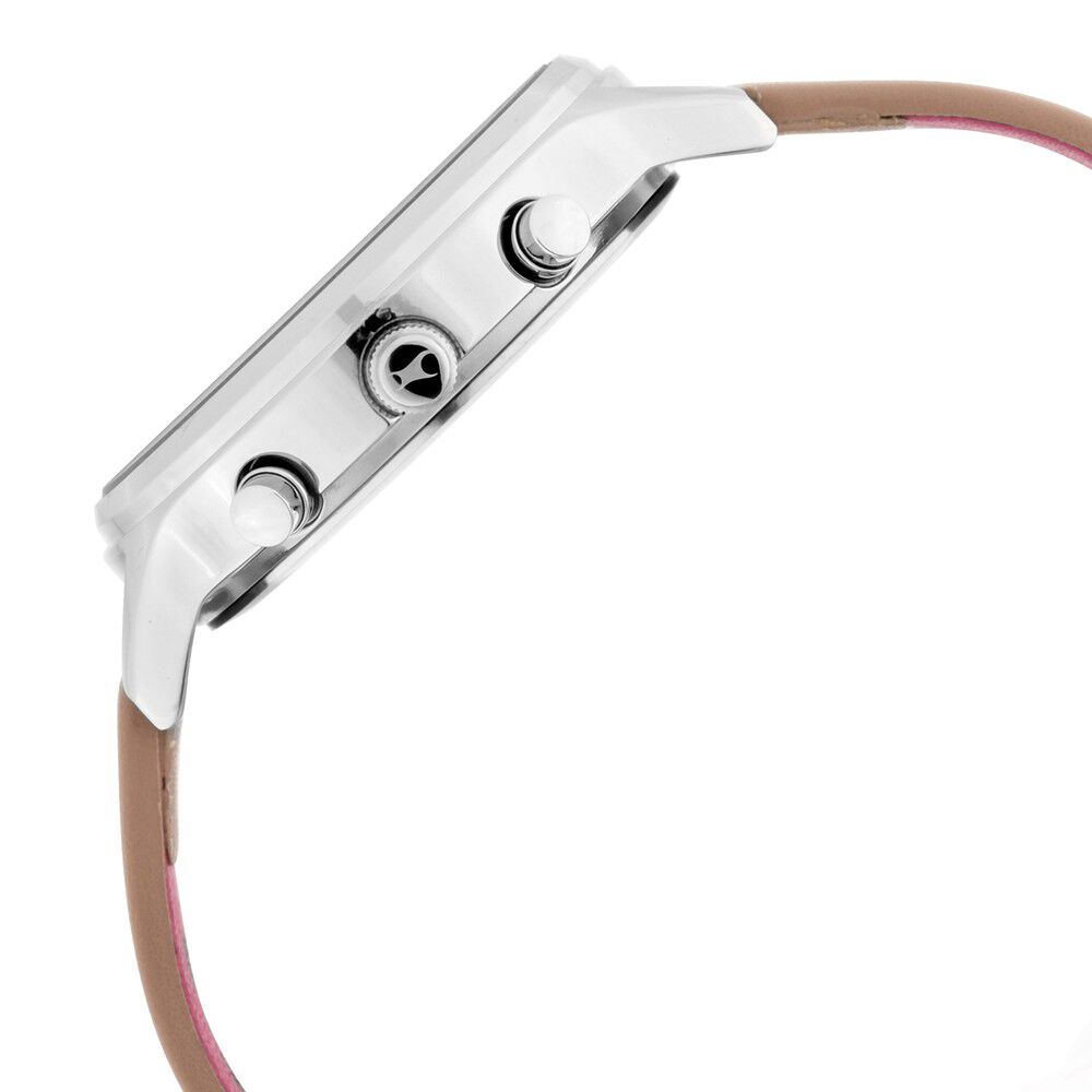 Fastrack Ruffles Quartz Multifunction Beige Dial Leather Strap