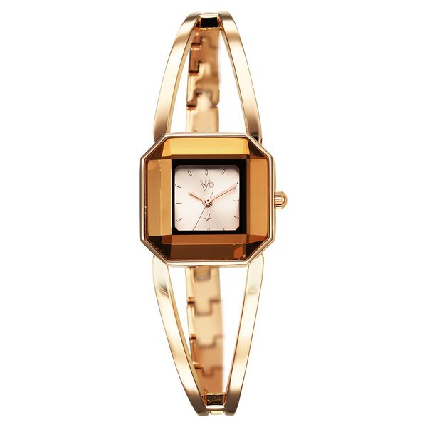 Fastrack Vyb Striker Quartz Analog Rose Gold Dial Rose Gold Metal Strap Watch For Girls - image number 1