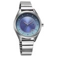 Fastrack Style Up Quartz Analog with Date Blue Dial Silver Colour Stainless Steel Strap Watch For Girls - image number 1