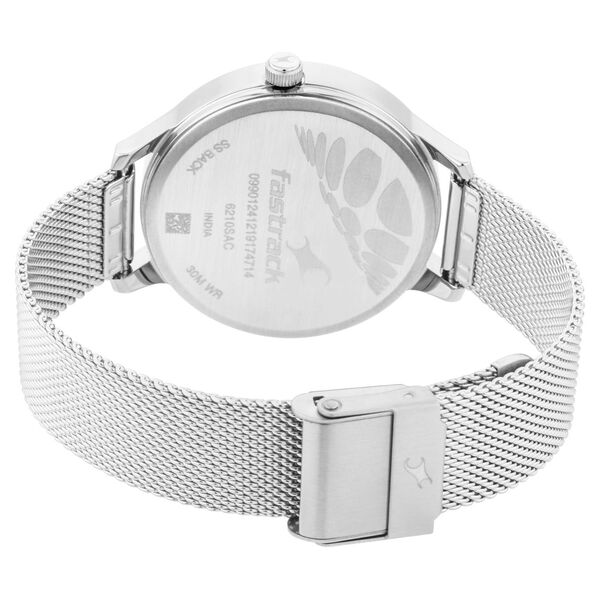 Fastrack Fit Outs Quartz Analog Grey Dial Metal Strap Watch for Girls - image number 4