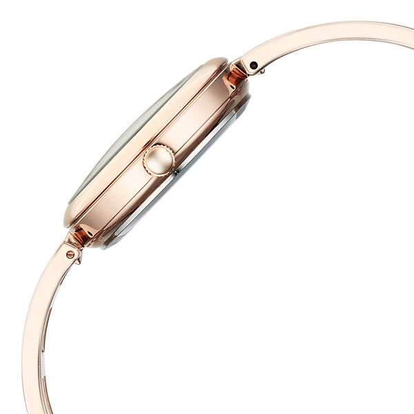 Vyb Seeker By Fastrack Quartz Analog Green Dial Rose Gold Metal Strap Watch For Girls - image number 4