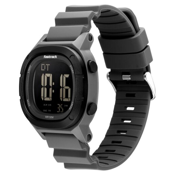 Fastrack StreetStyle Unisex Gunmetal Grey Digital Watch - image number 2