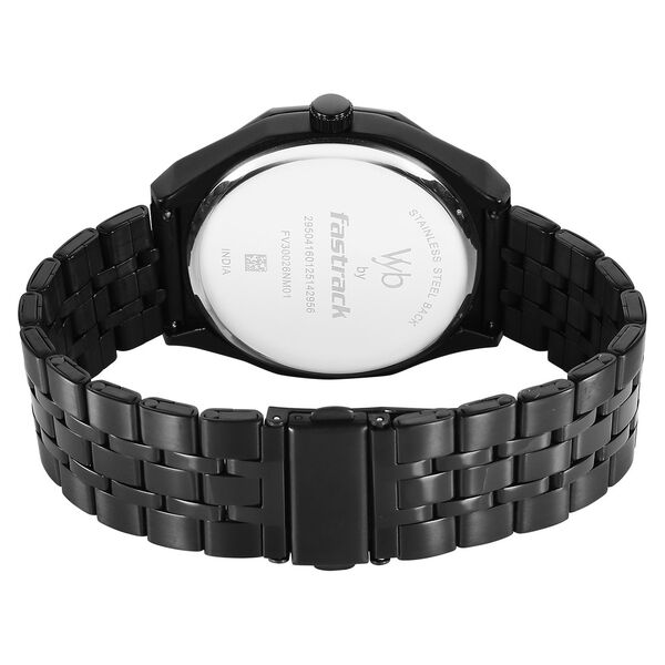Fastrack Vyb Challenger Quartz Analog Green Dial Metal Strap Watch For Guys - image number 6
