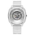 Fastrack Bare Quartz Analog Skeleton Unisex Watch With Grey Dial And Translucent Plastic Strap - image number 1