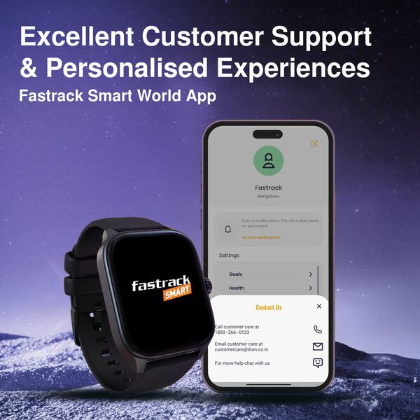 Fastrack New Astor FS1 PRO Smartwatch, Large Super AMOLED Display 5 CM AOD, NextGen Chipset lag Free & Fast Experience - image number 7