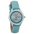 Fastrack Quartz Analog with Day and Date Silver Dial Stainless Steel Strap Watch for Girls