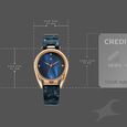 Fastrack Younique Quartz Analog Blue Mother Of Pearl Dial Two Toned Acetate & Metal Strap Watch For Girls - image number 3