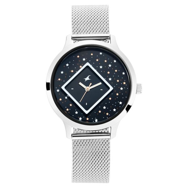 Fastrack Fit Outs Quartz Analog Grey Dial Metal Strap Watch for Girls - image number 1