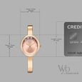 Vyb Aura By Fastrack Quartz Analog Pink Dial Two Toned Metal Strap Watch For Girls - image number 3
