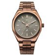 Vyb Aviator By Fastrack Quartz Analog Beige Dial Brown Stainless Steel Strap Watch For Guys - image number 0