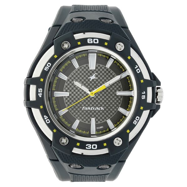 Fastrack Quartz Analog Black Dial Plastic Strap Watch for Guys - image number 0