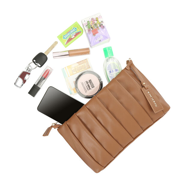 Fastrack Pleated Sling Bag in Tan - image number 6