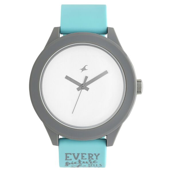Fastrack Road Trip Quartz Analog White Dial Silicone Strap Unisex Watch - image number 0