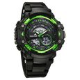 Fastrack StreetStyle Quartz Digital Black And Green Dial Black PU Strap Unisex Watch - image number 1