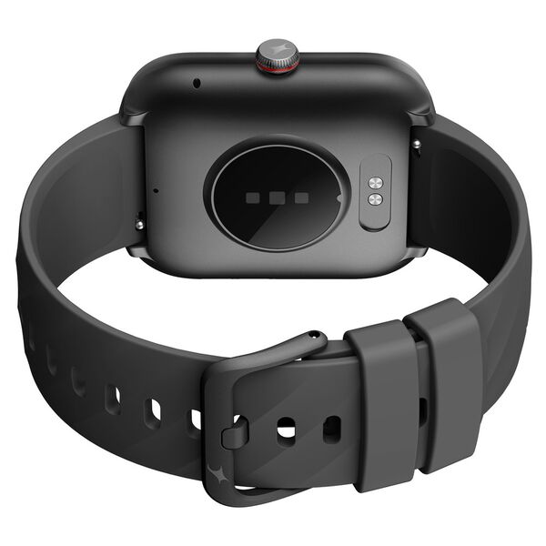 Fastrack Kruz+ 4.85 CM Super HD Display with Functional Crown with Black Silicone Strap Smart Watch for Unisex - image number 3