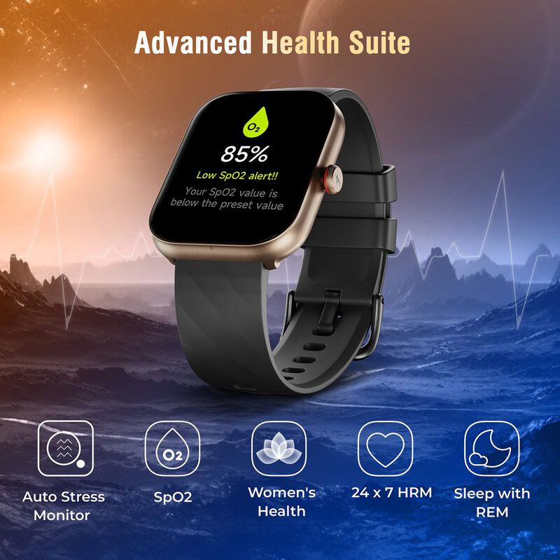 Fastrack Kruz+ 1.91 Inch Super HD Display with Functional Crown and Auto Multisport Recognition