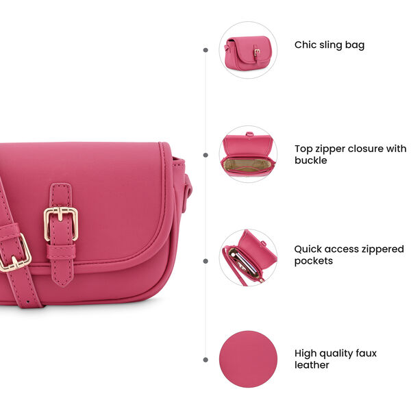 Pink Mini Sling Bag - image number 8