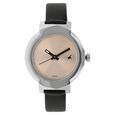 Fastrack Motorheads Quartz Analog Silver Dial Leather Strap Watch for Girls