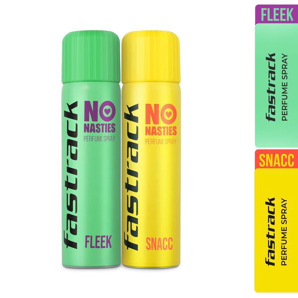 Fastrack No Nasties Perfume Spray - Fleek & Snacc (Pack of 2) - image number 0