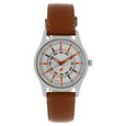 Fastrack Quartz Analog Grey Dial Leather Strap Watch for Girls