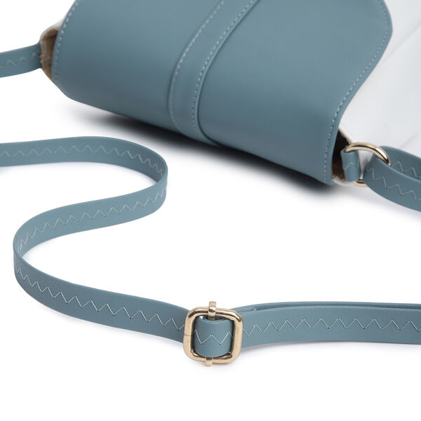 Fastrack Classic Sling Bag for Women | Stylish Crossbody Bag for Girls, Ladies, Women | Spacious, Two-Toned Bag Made of High Quality Faux Leather (White) - image number 4