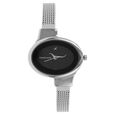 Fastrack Quartz Analog Silver Dial Stainless Steel Strap Watch for Girls