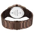 Vyb Nimbus By Fastrack Quartz Analog Brown Dial Brown Stainless Steel Strap Watch For Guys - image number 5