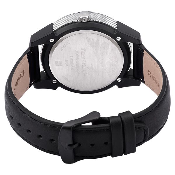 Fastrack Modular Quartz Analog Silver Dial Leather Strap Watch for Guys - image number 4