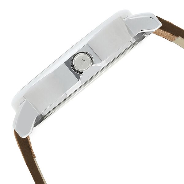 Fastrack Bold Quartz Analog White Dial Leather Strap Watch for Guys - image number 3