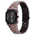 Vyb Pioneer By Fastrack Quartz Analog Black Dial Brown Metal Strap Watch For Guys - image number 2