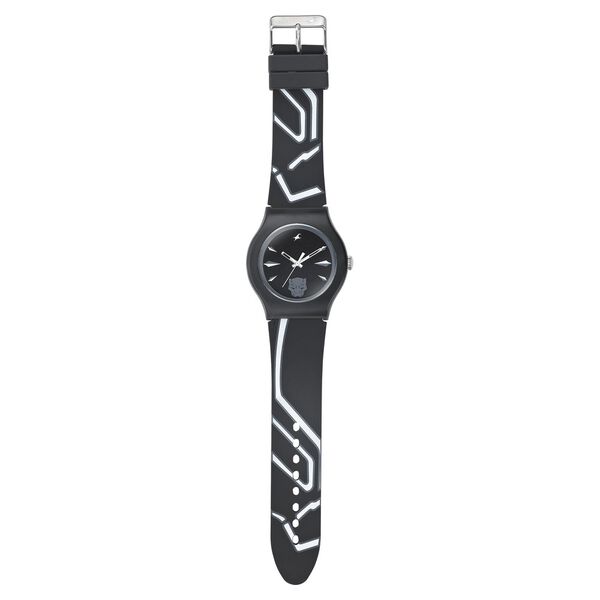 Fastrack Avengers End Game Quartz Analog Black Dial Silicone Strap Unisex Watch - image number 1