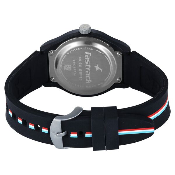 Fastrack Zine Quartz Analog Black Dial Black Silicone Strap Watch For Girls - image number 5