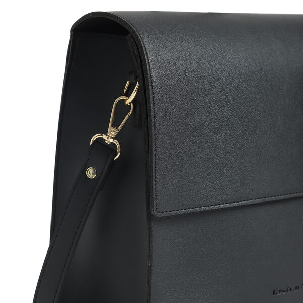 Fastrack College Satchel Bag for Women | Stylish Bag for Girls, Ladies, Women | Everyday Satchel for College, Work Made of High Quality Faux Leather (Black) - image number 4