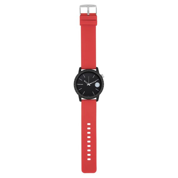 Fastrack Quartz Analog Black Dial Silicone Strap Watch for Unisex - image number 5