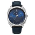 Fastrack Stunners Quartz Analog Blue Dial Grey Leather Strap Watch For Guys - image number 0