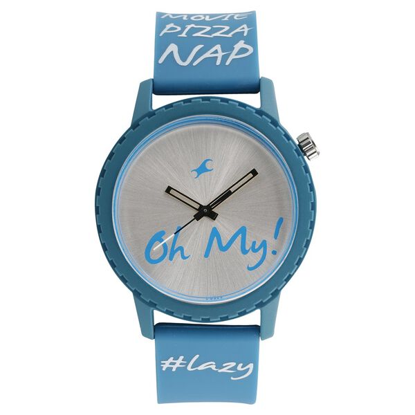 Fastrack Quartz Analog Grey Dial Silicone Strap Watch for Unisex - image number 0