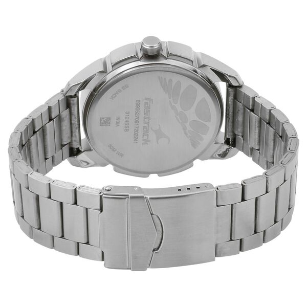 Fastrack Loopholes Quartz Analog Blue Dial Stainless Steel Strap Watch for Guys - image number 3