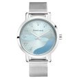 Fastrack Bare Basics Quartz Analog Blue Dial Stainless Steel Strap Watch for Girls - image number 2