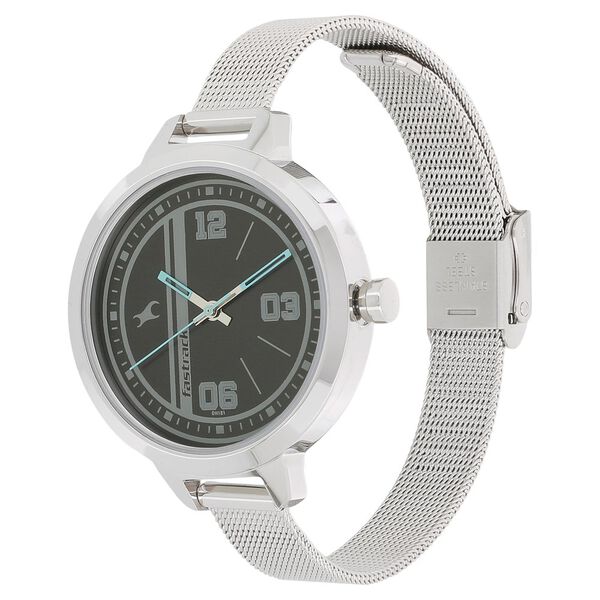 Fastrack Varsity Quartz Analog Black Dial Stainless Steel Strap Watch for Girls - image number 1