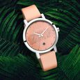 Fastrack Animal Print Quartz Analog with Date Rose Gold Dial Leather Strap Watch for Girls - image number 0