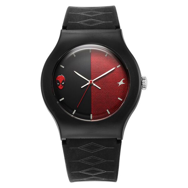 Fastrack Deadpool Wolverine Quartz Analog Dial With Black Silicone Strap Watch For Unisex - image number 0