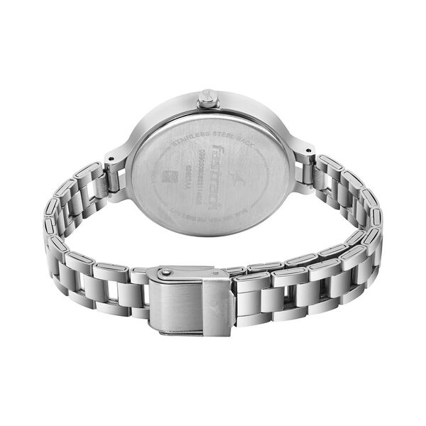 Fastrack Stunners Quartz Analog Silver dial Stainless Steel Strap Watch for Girls - image number 4