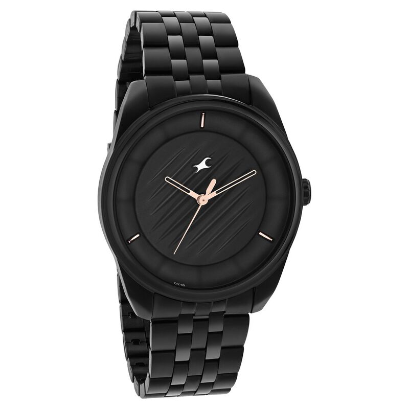 Fastrack Black Stainless Steel Fastrack Watch Steel Chain Buy