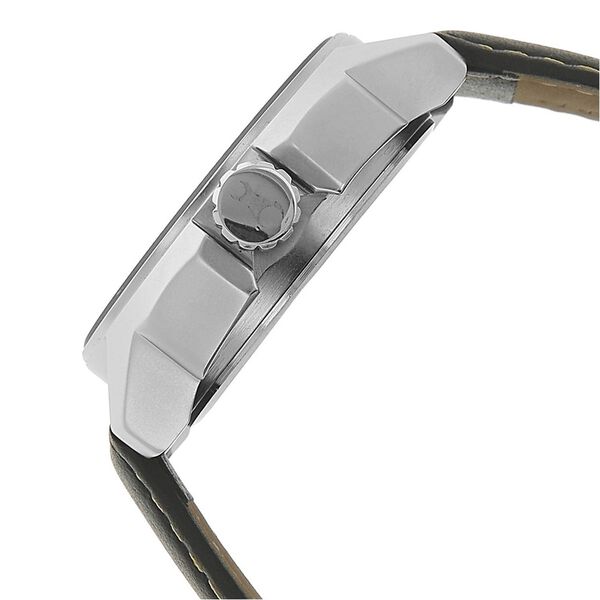 Fastrack Quartz Analog Silver Dial Leather Strap Watch for Guys - image number 2