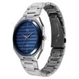 Vyb Horizon By Fastrack Quartz Analog Blue Dial Silver Stainless Steel Strap Watch For Guys - image number 4