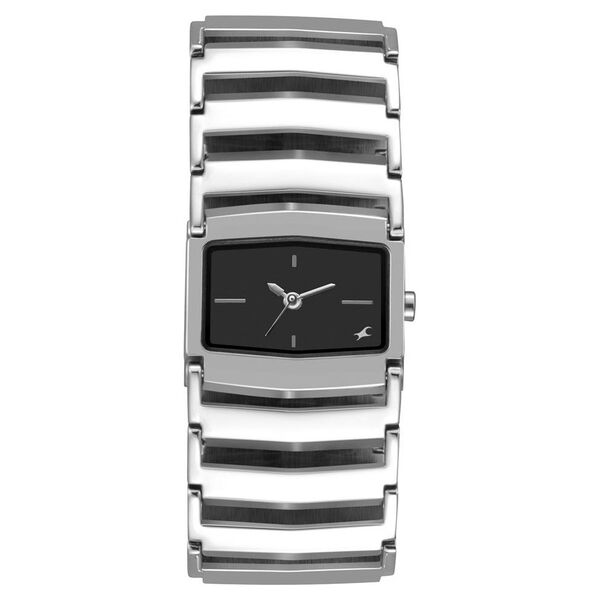 Fastrack Quartz Analog Silver Dial Metal Strap Watch for Girls - image number 0