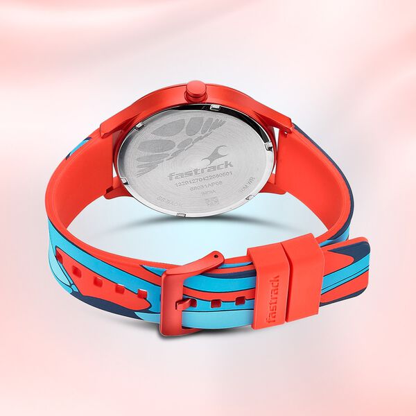 Fastrack Topicals Quartz Analog Blue Dial Silicone Strap Unisex Watch - image number 4