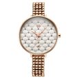 Vyb Iconique By Fastrack Quartz Analog White Dial Metal Strap Watch For Girls - image number 2