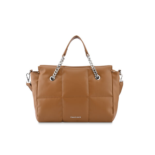 Fastrack Puff It Up Satchel in Tan - image number 2