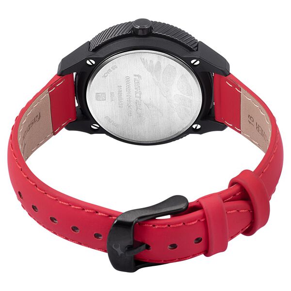 Fastrack Modular Quartz Analog Silver Dial Leather Strap Watch for Girls - image number 4